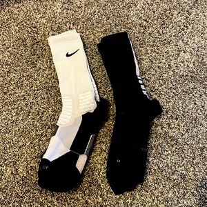 Nike Hyperelite Black & White Basketball Socks size XL X Large